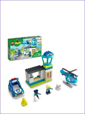 Lego DUPLO Rescue Police Station 10959 Push & Go Car w/Lights & Siren New In Box